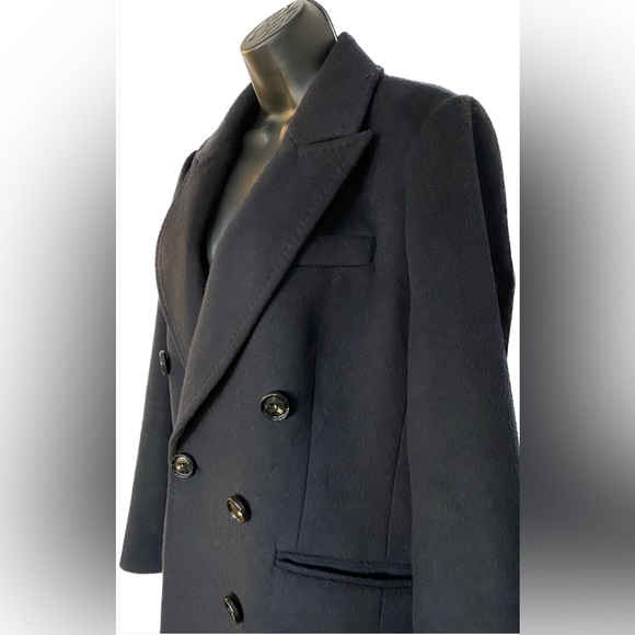 London Fog Jackets & Blazers - London Fog NAVY Double Breasted Wool Coat, L Winter Sale